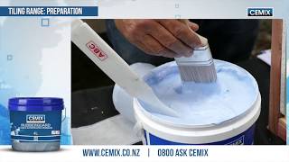 Cemix Tiling Range Part 1  Preparation [upl. by Ecneitap]