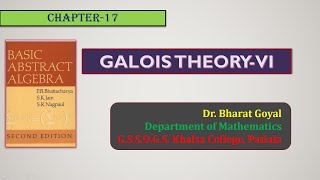 Galois TheoryVI Field Theory MSc Mathematics [upl. by Ev]