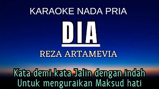 Dia  Reza Artamevia Karaoke Male Key Nada Pria 5 E mayor [upl. by Daugherty724]