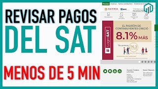 Revisar pagos del SAT de declaraciones rápido y fácil  Contador Contado [upl. by Eihs]