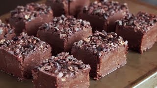 Chocolate Peanut Butter Fudge vegan  glutenfree [upl. by Annohsal177]