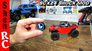 Axial SCX24 shock mod UPGRADE NO MORE BOUNCY SHOCKS [upl. by Dulce]