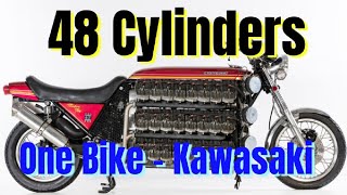 Kawasaki Makes World Record with 48 Cylinders Motorcycle [upl. by Mathilda]