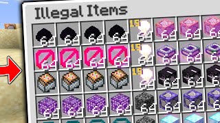 Collecting Every Illegal Item In This Minecraft Smp [upl. by Nylyaj147]