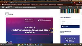 Unidad nº 1 ¿Es la posmodernidad una nueva edad histórica [upl. by Albion]