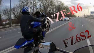 Yamaha YZFR6 amp FZ6S2 Ride [upl. by Repsaj543]