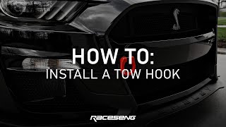 HOW TO INSTALL A RACESENG TOW HOOK [upl. by Dominica]