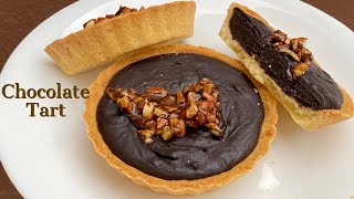 Chocolate Tart Recipe  EGGLESS CHOCOLATE TART Christmas Special tartrecipe egglesstart EP 27 [upl. by Sapers228]