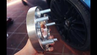 WHEEL SPACERS Install  BMW E46 TURBO [upl. by Yehudit]