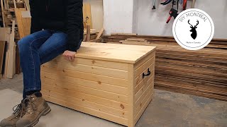 Wooden Storage Chest DIY [upl. by Aicilihp]