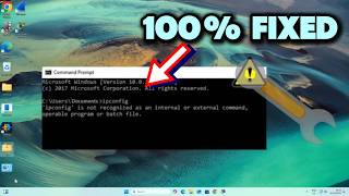 How to Fix IPConfig Not Recognised as Internal or External Command  ipconfig not recognised [upl. by Jeddy]