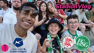 FC Winterthur vs FC St Gallen 💚🤍  CSSL StadionVlog 🔥⚽️  Saisonstart mit 2 Gästen😍 [upl. by Reinhardt399]