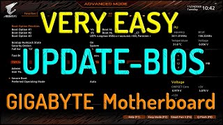 Gigabyte Motherboard 2022  Easy Method BIOS Update  B550 Aorus PRO AC  Tech MK [upl. by Eanerb]