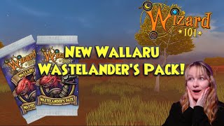 THE LUCKIEST PACK OPENINGS  Wizard101 Wallaru Wastelanders Pack [upl. by Sim216]