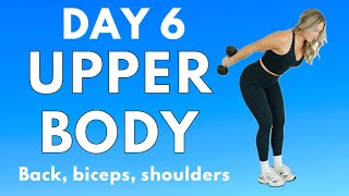 SUMMER CHALLENGE Day 6 30 min Upper Body Strength Workout [upl. by Ahtnammas]