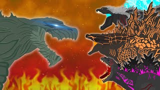 Godzilla Earth vs Legendary vs Shin vs Ultima  FULL BATTLE [upl. by Kinson]