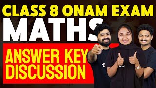 Class 8 Onam Maths  Answer Key Discussion Eduport [upl. by Ateval]