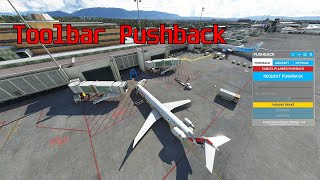 L’outil de pushback ultime   MSFS 2020  Toolbar Pushback [upl. by Airdnekal]