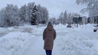 Heavy Snow ❄️ Storm in Finland [upl. by Selby488]