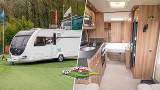 Swift Conqueror 580 2018 Caravan Model  360 Exterior Demonstration Video [upl. by Aikemal]