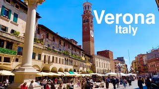 Verona Italy Walking Tour 4K [upl. by Chrotoem]