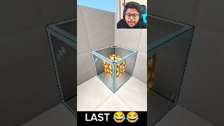 First Time One Block illusion 😂 minecraft AyushMore [upl. by Akinar]