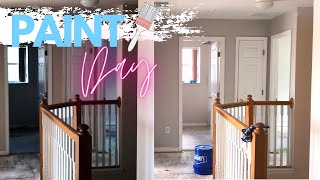 PAINTING MY ENTIRE HOUSE AGREEABLE GRAY BY SHERWIN WILLIAMS  DAY 1 OF PAINT MY FIXER UPPER  EP 8 [upl. by Ranita]