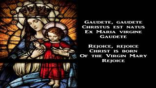 Gaudete Christus est natus  Christmas Carol with lyrics [upl. by Tsyhtema]