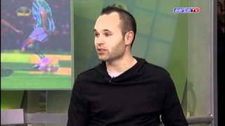 FC Barcelona  Iniesta habla del Balón de Oro de Messi [upl. by Auos]