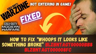 how to fix “WHOOPS IT LOOKS LIKE SOMETHING BROKE” BLZBNTAGT00000BB8  BLZBNTAGT000008FC  2021 Fix [upl. by Warram]