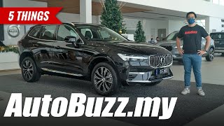 2021 Volvo XC60 B5 and T8 facelift 5 Things  AutoBuzzmy [upl. by Anahpets]