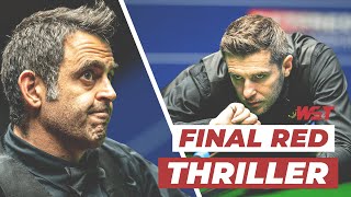 Final Red THRILLER  Ronnie OSullivan vs Mark Selby  2020 World Snooker Championship [upl. by Balcer]