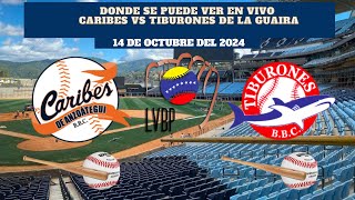 🇻🇪LVBP⚾️Dónde Ver EN VIVO Caribes vs Tiburones de la Guaira Temporada 20242025 [upl. by Ridglee]