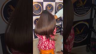 Hair smoothing shortvideo highlookbridalhairlook reelsinstagram hair hairtransformation [upl. by Jerrome144]