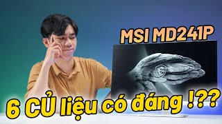 Màn hình TỐI GIẢN HẾT CỠ cho anh em SETUP góc làm việc MSI Modern MD241PW Review [upl. by Shlomo]