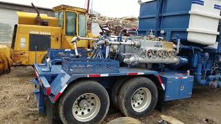 NOV DOUBLE PUMPER ON PRATT TRAILER2 PACEMAKER TRIPLEX PUMPS 1300 HP DETROIT ALLISON TRANS [upl. by Norrehc454]