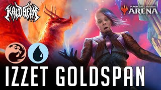 Izzet Goldspan  Goldspan Dragon is the New HOTNESS  MTGA [upl. by Anatnom]