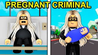 Pregnant CRIMINAL In Roblox Brookhaven [upl. by Adnarem]