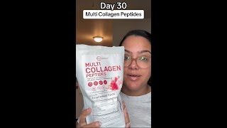 Multi Collagen Peptide Review  1 Month Update  collagen tiktokfinds [upl. by Hessler877]