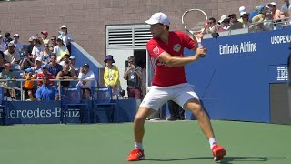 Dominic Thiem Ultimate Slow Motion Compilation  Tennis Forehand amp One Handed Backhand [upl. by Ennayr]