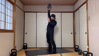 ケトルベル ボトムアッププレス 16kg kettlebell bottom up press [upl. by Abbub]