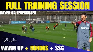 Warm Up With Ball  Rondos  SSG  Bayer 04 Leverkusen [upl. by Mort162]