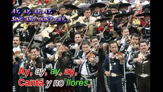 Canta y No llores  mariachi letra lyrics españo ingles spanish english Lovely Sky 360p [upl. by Deibel509]