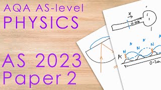 AQA AS 2023 Paper 2  ASlevel Physics Past Paper [upl. by Notgnihsaw930]