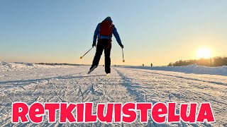 Retkiluistelua  Tuusulanjärven jäärata [upl. by Ilarin]