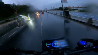 Dualtron Thunder 2 Fast Riding in Heavy Rain [upl. by Etz]