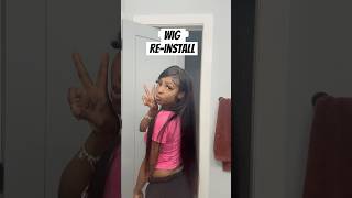 Wig Reinstall wig wiginstall reinstall wigreinstall hairstyle hairtutorial wigtutorial [upl. by Zanas]