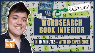 Create A Word Search Book FAST using only FREE software for Amazon KDP lowcontentbooks amazonkdp [upl. by Stroud]