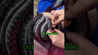 Como hacer trenzas con kanekalon [upl. by Sral]