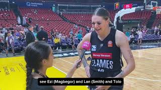 Interview with OpalWNBA Champion Cayla George February 2024 [upl. by Harraf267]